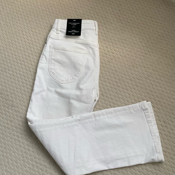 BNWT ZARA cropped flare jeans - size 36/US 4 - Picture 4 of 5